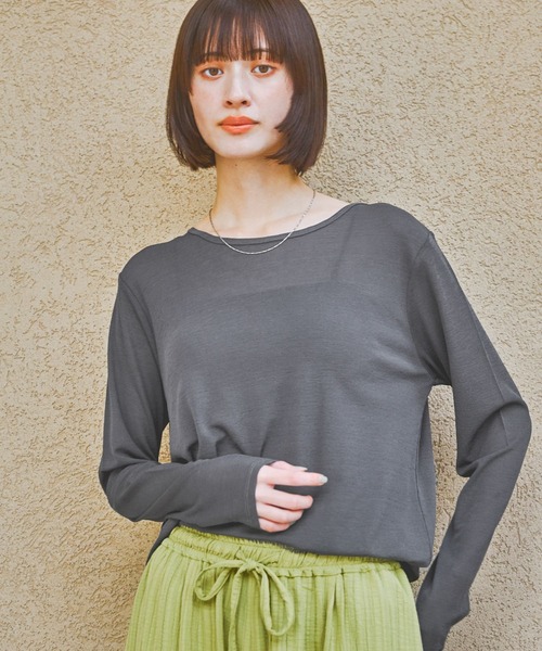 Coursページ セール】スラブシアー長袖T / 289653（Tシャツ/カットソー）｜LAKOLE