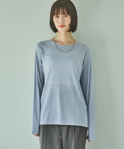 Coursページ LAKOLE tシャツ スラブシアー長袖T / 289653 レディース