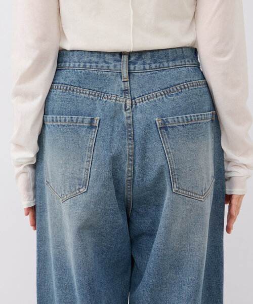 新色登場】【MONN.:. （モン）】ワイドレッグデニム（デニム