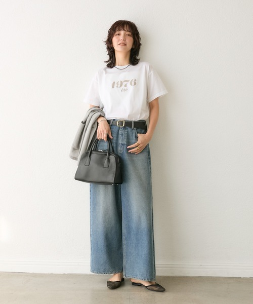 新色登場】【MONN.:. （モン）】ワイドレッグデニム（デニム
