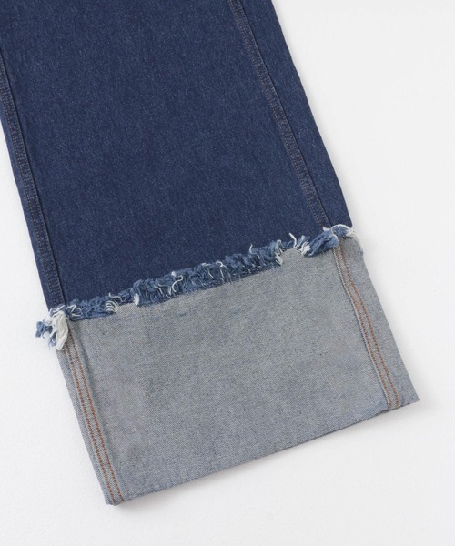 送料無料★KBF ロールアップワイドデニム INDIGO 38 新品 KBF｜ロールアップワイドデニム | Rakuten Fashion(楽天