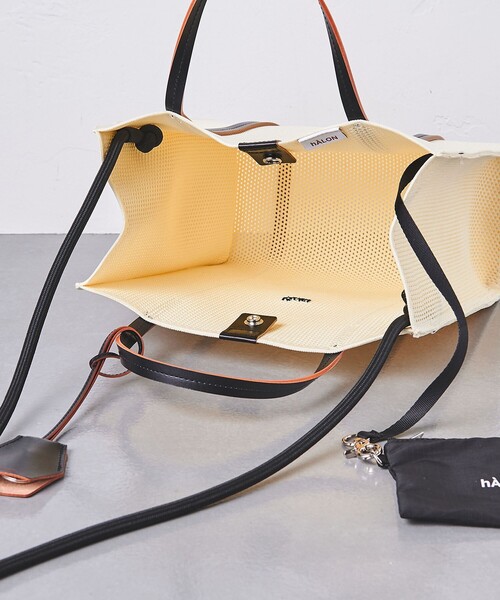 ユナイテッドアローズ＜hALON＞ アーロン スクエア メッシュ トート L UNITED ARROWS｜<hALON> スクエア メッシュ トートバッグ L