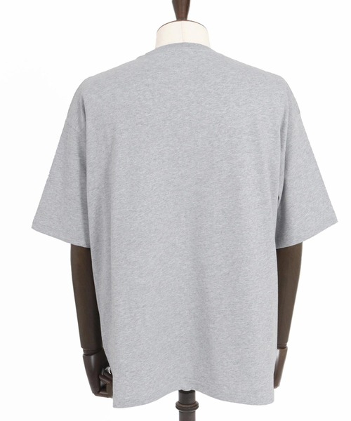 CAMBIO(カンビオ)の「mt9560-プリントT_Warning Tシャツ(Tシャツ/カットソー・メンズ・ホワイト/ミックスグレー/スモークピンク・S/M/L/XL)」の21枚目の写真