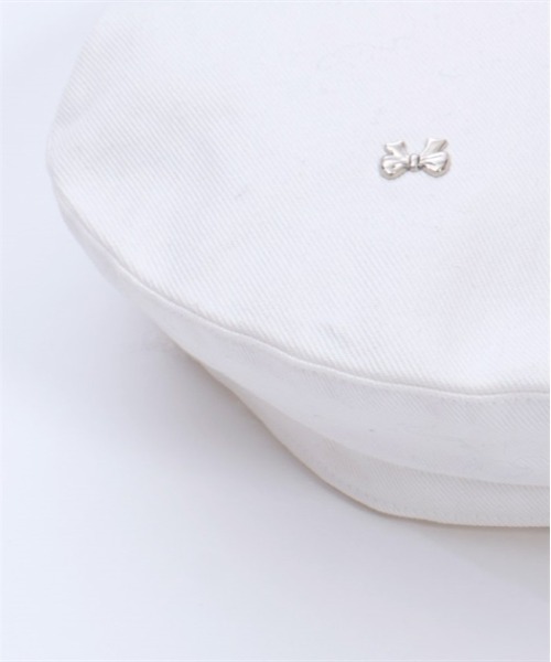 axes femme POETIQUE（アクシーズファムポエティック）の「リボンパーツデニムベレー帽（ハンチング/ベレー帽・レディース・インディゴブルー/キナリ/ブラック・FREE）」の9枚目の写真