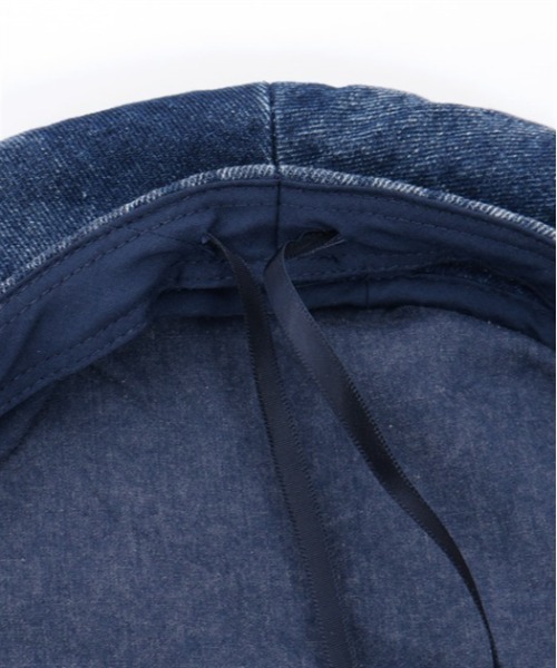 axes femme POETIQUE（アクシーズファムポエティック）の「リボンパーツデニムベレー帽（ハンチング/ベレー帽・レディース・インディゴブルー/キナリ/ブラック・FREE）」の18枚目の写真
