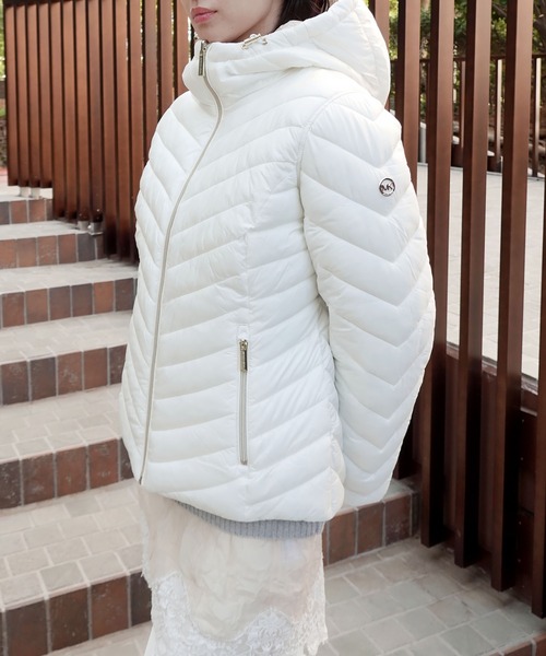 セール】リバーシブル MKロゴ パッカブル ジャケット（ダウン