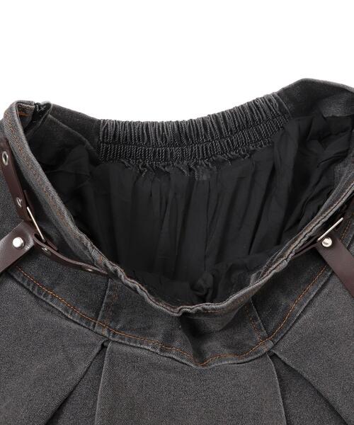 dispark（ディスパーク）の「DISPARK/イレギュラーヘムデニムスカパン（デニムスカート・レディース・ブラック/インディゴブルー/ライトインディゴブルー・MEDIUM/SMALL）」の16枚目の写真