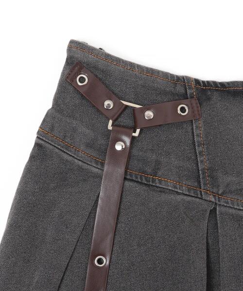 dispark（ディスパーク）の「DISPARK/イレギュラーヘムデニムスカパン（デニムスカート・レディース・ブラック/インディゴブルー/ライトインディゴブルー・MEDIUM/SMALL）」の17枚目の写真