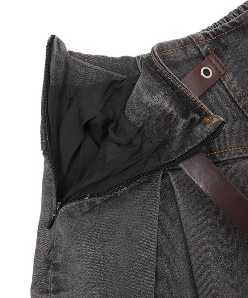 dispark（ディスパーク）の「DISPARK/イレギュラーヘムデニムスカパン（デニムスカート・レディース・ブラック/インディゴブルー/ライトインディゴブルー・MEDIUM/SMALL）」の18枚目の写真