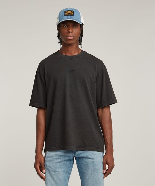 送料込★G-Star★Overdyed Center Chest Boxy 半袖Tシャツ セール】OVERDYED CENTER CHEST BOXY T-SHIRT/オーバーダイ