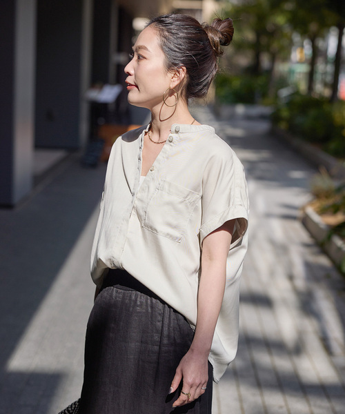 追加3》手洗い可 / セルロースシャツ（シャツ/ブラウス）｜B.C STOCK