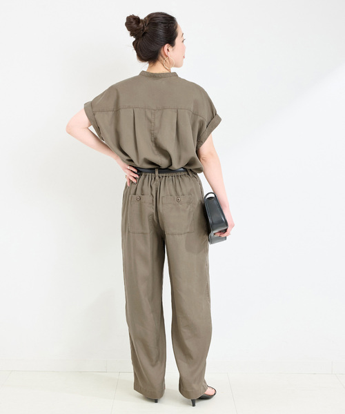 B.C STOCK(ベーセーストック)の「《追加3》手洗い可 / セルロースシャツ(シャツ/ブラウス・レディース・ベージュ系その他/ブルー系その他/ブラック/カーキ・FREE)」の16枚目の写真