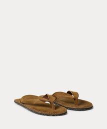 新品*RRL*ラフアウト スエード フリップフロップ *9D　ダブルアールエル RRL（ダブル アール エル）の「ラフアウト スエード フリップフロップ