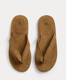 RRL（ダブル アール エル）の「ラフアウト スエード フリップフロップ