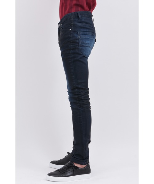 TORNADO MART（トルネードマート）の「ｳﾞｪｱﾘｱｽｺｰﾃｨﾝｸﾞｽｷﾆｰﾃﾞﾆﾑ（デニムパンツ・メンズ・ネイビー/ブラック・XXL/LL/S/M/L）」の5枚目の写真