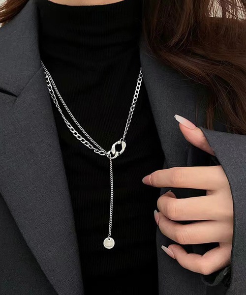 セール】Y字ロングチェーンネックレス（ネックレス）｜DiamondHearts