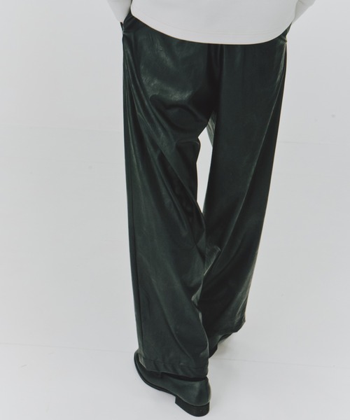 セール】ライトレザー 2タックイージーパンツ（その他パンツ）｜UNITED