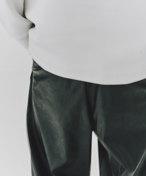 セール】ライトレザー 2タックイージーパンツ（その他パンツ）｜UNITED