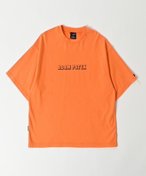 ADAM PATEK(アダムパテック)の「【ADAMPATEK/アダムパテック】shadow logo short sleeve T/シャドウロゴプリントTシャツ(Tシャツ/カットソー・レディース・ブラック/オレンジ/ホワイト・2/1)」の3枚目の写真