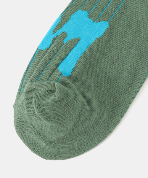 P.A.M.（パム）の「【P.A.M/パム】 SPIKE DRESS SOCK 10248- GRBL（ソックス/靴下・レディース・グリーン・FREE）」の3枚目の写真