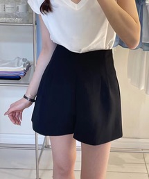 Lace Ladies(レースレディース)のダブルタック ハイウエスト フレア ショート パンツ(その他パンツ)
