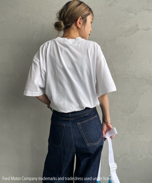 GOOD ROCK SPEED（グッドロックスピード）の「[GOOD ROCK SPEED/グッドロックスピード] FORD ロゴプリントTシャツ（THUNDERBIRD）（Tシャツ/カットソー・レディース・ホワイト・F）」の19枚目の写真