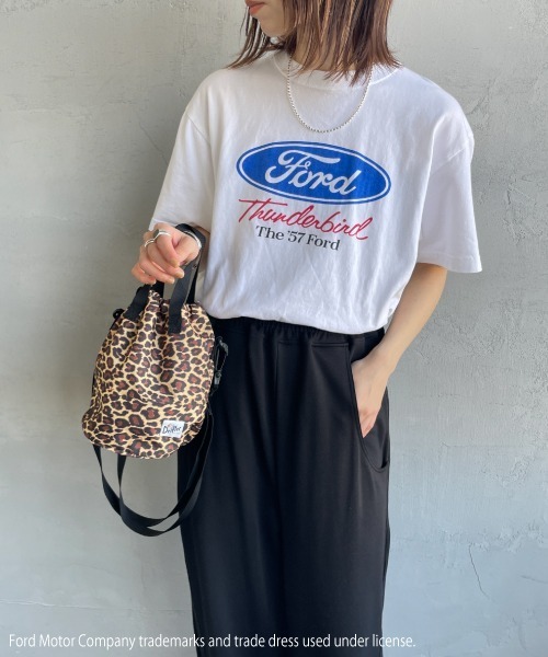 GOOD ROCK SPEED（グッドロックスピード）の「[GOOD ROCK SPEED/グッドロックスピード] FORD ロゴプリントTシャツ（THUNDERBIRD）（Tシャツ/カットソー・レディース・ホワイト・F）」の9枚目の写真