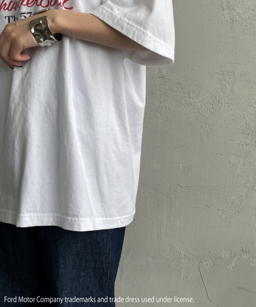 GOOD ROCK SPEED（グッドロックスピード）の「[GOOD ROCK SPEED/グッドロックスピード] FORD ロゴプリントTシャツ（THUNDERBIRD）（Tシャツ/カットソー・レディース・ホワイト・F）」の11枚目の写真