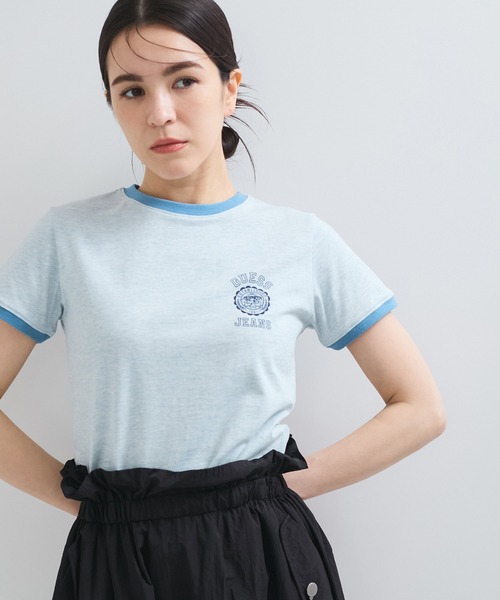 GUESS JEANS（ゲスジーンズ）の「【GUESS(ゲス)】SLIM STAMP HEATHER TEE（Tシャツ/カットソー・レディース・ホワイト系その他2/ブルー系その他6・FREE）」の16枚目の写真