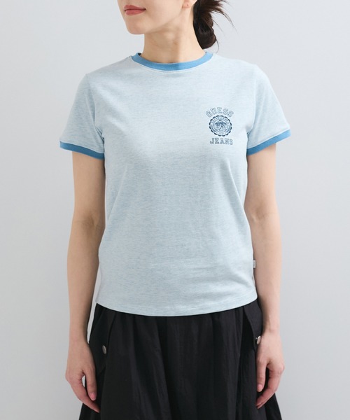 GUESS JEANS（ゲスジーンズ）の「【GUESS(ゲス)】SLIM STAMP HEATHER TEE（Tシャツ/カットソー・レディース・ホワイト系その他2/ブルー系その他6・FREE）」の3枚目の写真