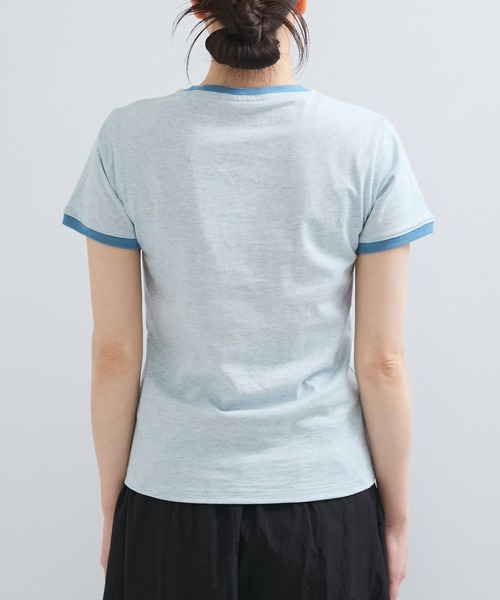 GUESS JEANS（ゲスジーンズ）の「【GUESS(ゲス)】SLIM STAMP HEATHER TEE（Tシャツ/カットソー・レディース・ホワイト系その他2/ブルー系その他6・FREE）」の5枚目の写真