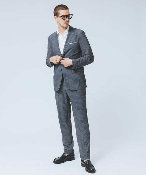 デザインワークス DESIGN WORKS　セットアップ　ストレッチ　ネイビー セットアップ対応】メッシュ ジャケット｜DESIGNWORKS (MEN'S