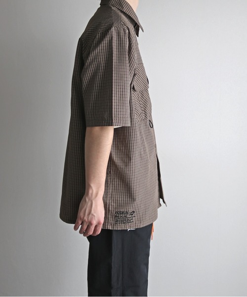 COURO（コウロ）の「【FOXRUN/フォックスラン】 All-purpose Short sleeve Shirt（シャツ/ブラウス・メンズ・ブラウン/ブルー/ブラック・L/M）」の17枚目の写真