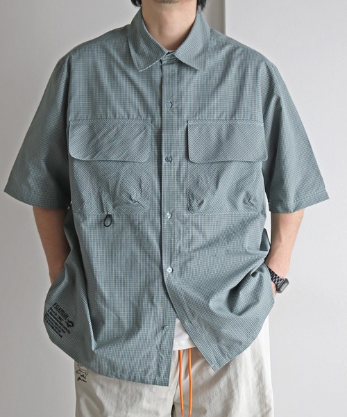 COURO（コウロ）の「【FOXRUN/フォックスラン】 All-purpose Short sleeve Shirt（シャツ/ブラウス・メンズ・ブラウン/ブルー/ブラック・L/M）」の10枚目の写真