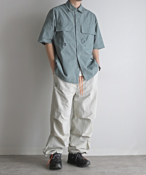 COURO（コウロ）の「【FOXRUN/フォックスラン】 All-purpose Short sleeve Shirt（シャツ/ブラウス・メンズ・ブラウン/ブルー/ブラック・L/M）」の7枚目の写真