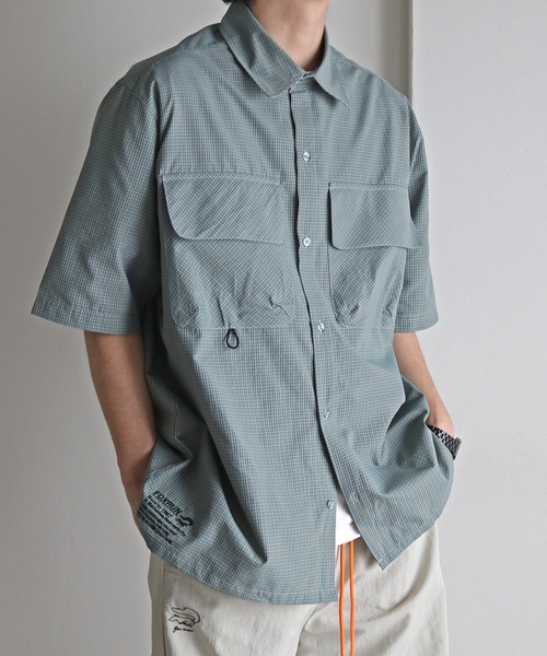 COURO（コウロ）の「【FOXRUN/フォックスラン】 All-purpose Short sleeve Shirt（シャツ/ブラウス・メンズ・ブラウン/ブルー/ブラック・L/M）」の20枚目の写真