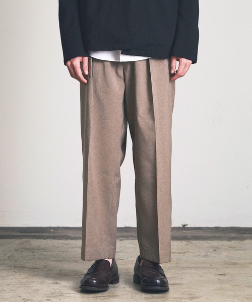 Magine（マージン）の「ワンタックワイドクロップドスラックス（スラックス・メンズ・カーキ/トップグレー/ブラック/ダークベージュ/ベージュ・マルチサイズ）」の21枚目の写真