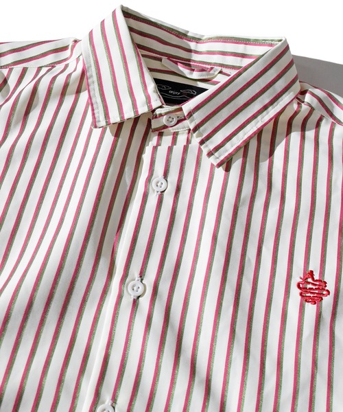 ALDIES(アールディーズ)の「Stripe Shirts / ストライプシャツ(シャツ/ブラウス・メンズ・イエロー/ピンク/バーガンディー・MEDIUM/LARGE)」の18枚目の写真