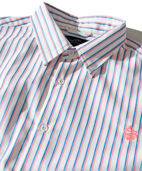 ALDIES(アールディーズ)の「Stripe Shirts / ストライプシャツ(シャツ/ブラウス・メンズ・イエロー/ピンク/バーガンディー・MEDIUM/LARGE)」の12枚目の写真