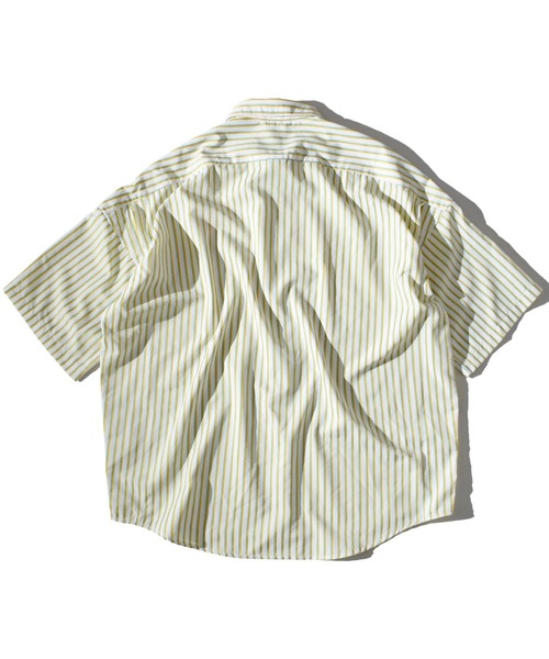 ALDIES(アールディーズ)の「Stripe Shirts / ストライプシャツ(シャツ/ブラウス・メンズ・イエロー/ピンク/バーガンディー・MEDIUM/LARGE)」の5枚目の写真