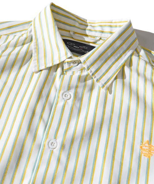 ALDIES(アールディーズ)の「Stripe Shirts / ストライプシャツ(シャツ/ブラウス・メンズ・イエロー/ピンク/バーガンディー・MEDIUM/LARGE)」の6枚目の写真