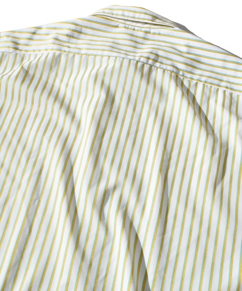 ALDIES(アールディーズ)の「Stripe Shirts / ストライプシャツ(シャツ/ブラウス・メンズ・イエロー/ピンク/バーガンディー・MEDIUM/LARGE)」の7枚目の写真