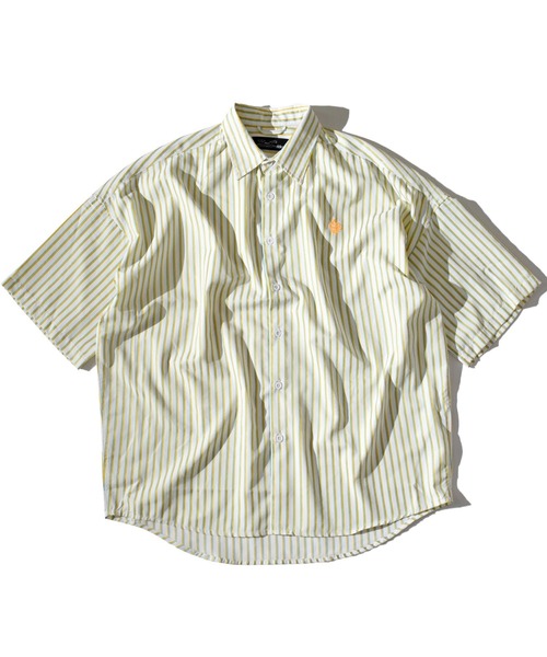 ALDIES(アールディーズ)の「Stripe Shirts / ストライプシャツ(シャツ/ブラウス・メンズ・イエロー/ピンク/バーガンディー・MEDIUM/LARGE)」の4枚目の写真