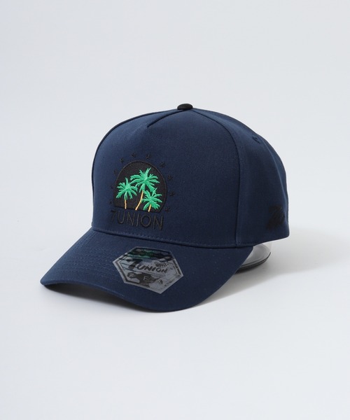 7Union(セブンユニオン)の「7UNION THE ISLAND ヤシの木刺繍 5パネルキャップ(キャップ・メンズ・ネイビー/グリーン・FREE)」の3枚目の写真