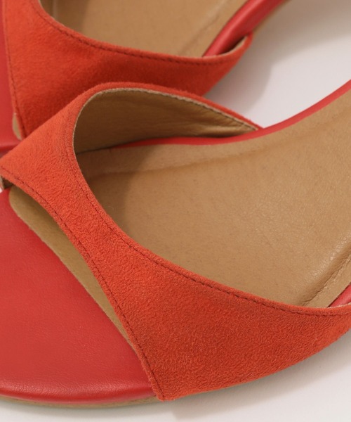 BAYFLOW（ベイフロー）の「[片手で簡単着脱可♪]スエードアンクルストラップサンダル（サンダル・レディース・レッド/ブラック/ブラウン・MEDIUM/LARGE）」の10枚目の写真