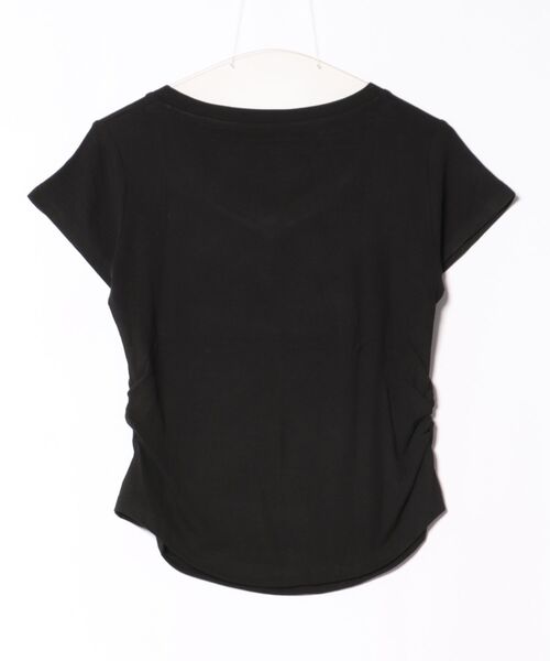 aimoha(アイモハ)の「VネックリブフレンチTシャツ (SS)(Tシャツ/カットソー・レディース・ダークグレー/ホワイト/ブラック/ライトベージュ・MEDIUM/LARGE)」の5枚目の写真