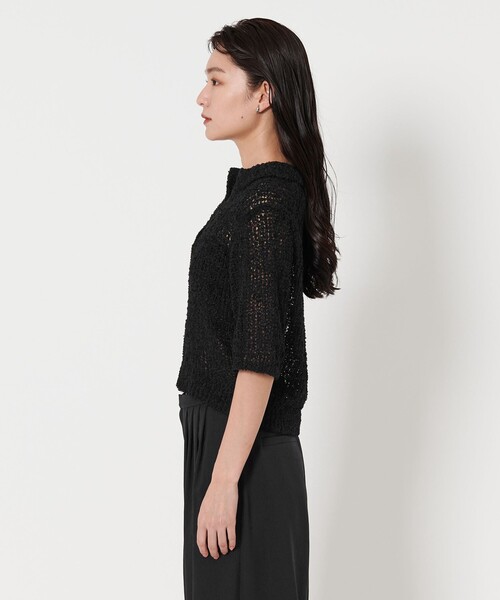 ユナイテッドアローズ　ポロカラーニット MARW UNITED ARROWS＞ペーパー ポロカラー ニット