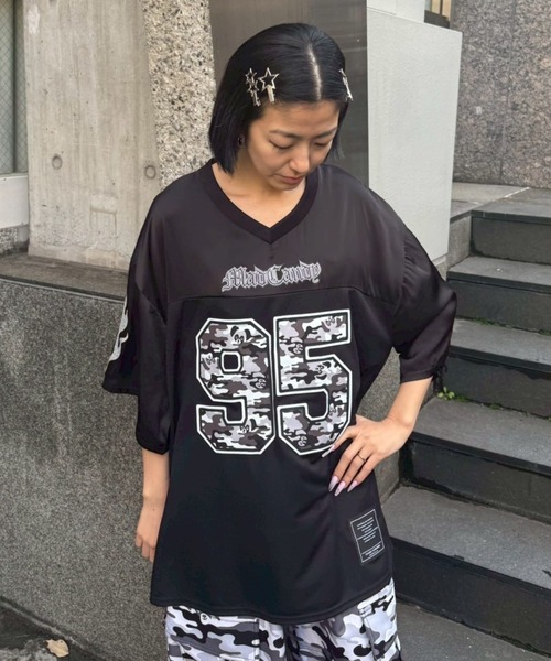 Candy Stripper（キャンディストリッパー）の「PEPEFLAGE NUMBERING トップス（Tシャツ/カットソー・レディース・ブラック/ピンク/ブラウン・FREE）」の13枚目の写真