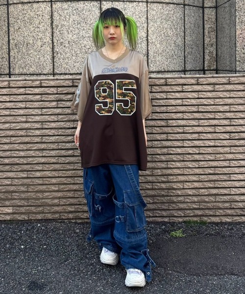 Candy Stripper（キャンディストリッパー）の「PEPEFLAGE NUMBERING トップス（Tシャツ/カットソー・レディース・ブラック/ピンク/ブラウン・FREE）」の10枚目の写真