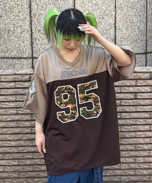 Candy Stripper（キャンディストリッパー）の「PEPEFLAGE NUMBERING トップス（Tシャツ/カットソー・レディース・ブラック/ピンク/ブラウン・FREE）」の9枚目の写真